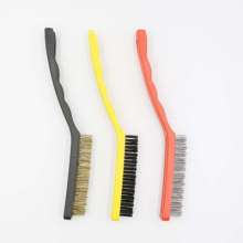 Factory direct sales 9 inch steel wire toothbrush industrial cleaning rust and paint brush mini stainless steel wire nylon wenwan brush
