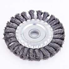 Factory direct sale of twisted wire flat wire brush, fine strand steel wire wheel angle grinder, special welding spot removal, welding seam polishing