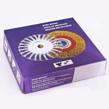 Factory direct sale of twisted wire flat wire brush, fine strand steel wire wheel angle grinder, special welding spot removal, welding seam polishing