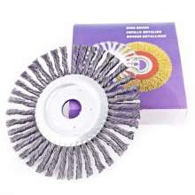 Fine-strand twisted wire steel wire wheel Flat steel wire wheel Machine flat steel wire wheel Grinding and rust removal steel wire brush Twisted wire