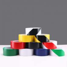 PVC black and yellow warning tape. Warning signs. Warning tape. Warehouse clean workshop logo zebra crossing glue wear-resistant color floor glue customization