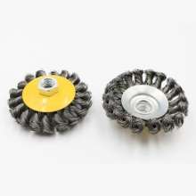 Twisted wire disc type wire wheel Special wire brush for angle grinder Derusting, polishing and grinding