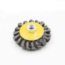 Twisted wire disc type wire wheel Special wire brush for angle grinder Derusting, polishing and grinding