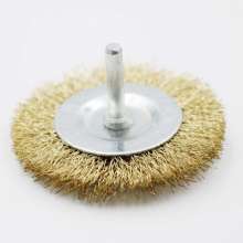 Factory direct 3PC wire brush set, flat rod bowl brush, grinding head, polishing, rust and deburring