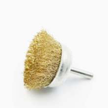 Factory direct 3PC wire brush set, flat rod bowl brush, grinding head, polishing, rust and deburring