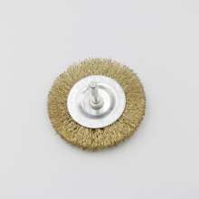 Factory direct sale rod flat wire brush set rod flat rod bowl brush grinding head polishing, rust removal and deburring