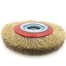 Factory direct sale machine with flat steel wire wheel, grinding and rust removal steel wire wheel, steel wire brush, copper-plated steel wire, flat wheel brush