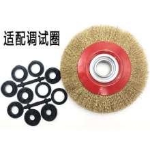 Factory direct sale machine with flat steel wire wheel, grinding and rust removal steel wire wheel, steel wire brush, copper-plated steel wire, flat wheel brush