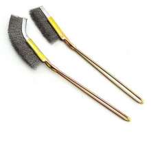 Manufacturer wire brush derusting and deburring cleaning plastic handle brush mini knife brush with handle cleaning brush handle knife brush