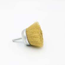 Factory direct rod bowl wire brush pure copper wire bowl-shaped wire wheel with handle wire brush polishing wheel