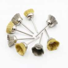 Factory direct sales mini bowl type copper wire brush T type brush copper wire wheel electric grinder accessories rod flat handle grinding head plane