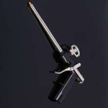 All-aluminum styrofoam glue gun. All-metal foam glue gun. Polyurethane iron styrofoam gun gun style. Glue gun