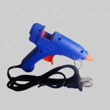 Hot melt glue gun with switch indicator bracket. Neutral package blue E-type hot melt glue gun .20 Watt 0.7mm