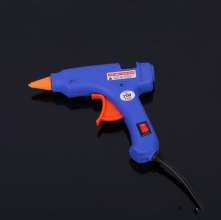 Hot melt glue gun with switch indicator bracket. Neutral package blue E-type hot melt glue gun .20 Watt 0.7mm