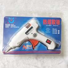 Hot melt glue gun with switch indicator bracket. Hot melt glue gun. Neutral packaging white E-type small hot melt glue gun 25W 0.7mm