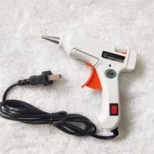 Hot melt glue gun with switch indicator bracket. Hot melt glue gun. Neutral packaging white E-type small hot melt glue gun 25W 0.7mm