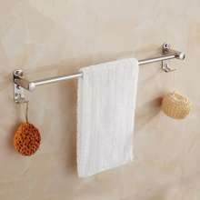 Manufacturer 304 stainless steel single rod double rod toilet bathroom towel bar hotel engineering toilet bath towel hanging