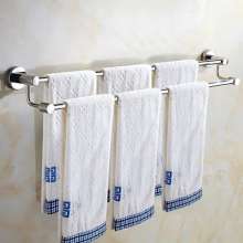 Manufacturer 304 stainless steel single rod double rod toilet bathroom towel bar hotel engineering toilet bath towel hanging