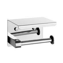 304 stainless steel mobile phone paper towel rack hotel bathroom bathroom wall shelf free punch toilet roll holder