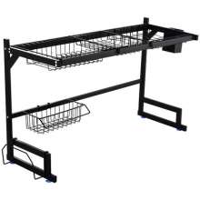 Kitchen Stainless Steel Sink Rack Drain Basket Dish Storage Rack Sink Dishwashing Place Table Chopsticks Dish Storage Rack Manufacturer
