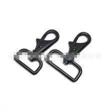 Manufacturers luggage hardware accessories zinc alloy dog buckle multi-specification electrophoresis dumb black hook buckle custom all kinds of hook buckle