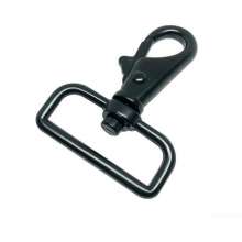 Manufacturers luggage hardware accessories zinc alloy dog buckle multi-specification electrophoresis dumb black hook buckle custom all kinds of hook buckle