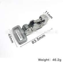 Aluminum alloy hook buckle Tactical belt buckle Customized high-strength pull dog dinosaur buckle