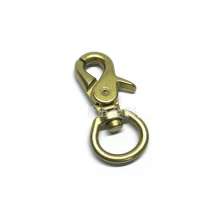 Factory luggage hardware handbag accessories dog buckle zinc alloy clamp buckle customized female bag gilt five-point hook buckle