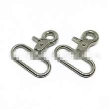 Factory direct sales of high-quality zinc alloy clamp buckle Customized various specifications of luggage handbags webbing hardware hook buckle