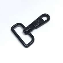 Luggage hardware accessories electrophoresis black hook buckle Customized multi-specification zinc alloy inch half-denier dog hook buckle