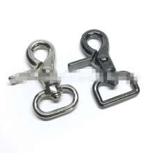 Supply of luggage and handbag hardware accessories hanging plated clamp buckle, rotating hook, multiple specifications, zinc alloy dog buckle keychain