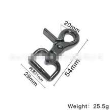 Supply of luggage and handbag hardware accessories hanging plated clamp buckle, rotating hook, multiple specifications, zinc alloy dog buckle keychain
