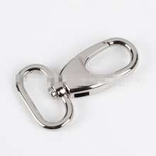 Manufacturers supply luggage hardware leather accessories hanging plating hook buckle zinc alloy hook buckle custom high-end keychain