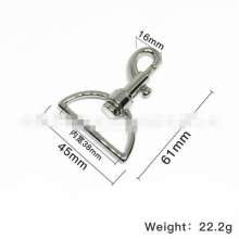 Manufacturers supply hardware handbags luggage accessories zinc alloy dog buckle hanging gun buckle rotating hook shoulder strap buckle