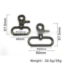 Luggage hardware accessories Zinc alloy clamp buckle buckle shoulder strap buckle hook buckle male bag swivel hook