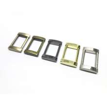 Factory direct supply of luggage and handbag hardware accessories Hanging plating 6-point I-shaped button Zinc alloy square button Die-cast square button