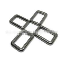 Luggage hardware accessories round wire zinc alloy die-casting square buckle square ring custom rectangular mouth buckle