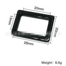 Luggage hardware handbags zinc alloy accessories alloy die-casting square buckle 6-point buckle bag with adjusting buckle square buckle