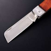 Yasaiqi Electrician's Knife. 8600 8601Straight elbow special cable electrician Multifunctional special folding old-fashioned wooden handle peeling knife
