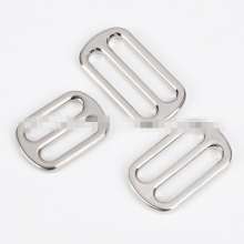 Luggage hardware accessories Die-casting Japanese buckle Zinc alloy adjustment buckle Metal three-speed buckle Pull core buckle