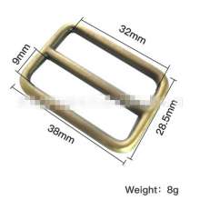 Factory direct supply of luggage hardware accessories die-cast zinc alloy Japanese-shaped ring, rounded Japanese-shaped buckle, Japanese-shaped bag buckle