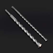 Yasaiqi electric hammer drill bit. Round shank impact drill with two pits and two grooves. Multifunctional drill chuck for household wall tile opening