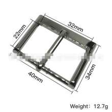 Luggage and handbag hardware accessories square adjusting buckle shoulder strap adjustment die-casting pin buckle 1 inch inner diameter belt pin buckle