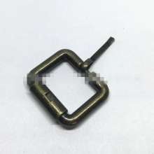 Luggage and handbag hardware accessories Zinc alloy pin buckle Square pin buckle Rolling syringe adjustment buckle