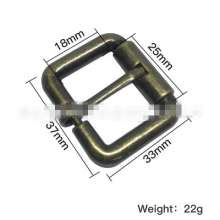 Luggage and handbag hardware accessories Zinc alloy pin buckle Square pin buckle Rolling syringe adjustment buckle