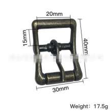 Luggage and handbag hardware accessories Zinc alloy die-casting retro Japanese pin buckle Handbag die-casting needle through barrel adjustment buckle