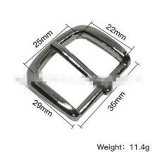 Manufacturers sell alloy Japanese pin buckle luggage metal buckle 25mm pin sharp buckle pin buckle 1 inch pin buckle horseshoe buckle