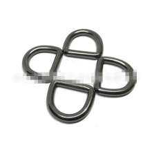 Luggage hardware, handbag accessories, zinc alloy D buckle, seamless 6-point die-casting D-shaped semicircular buckle, metal D-shaped buckle