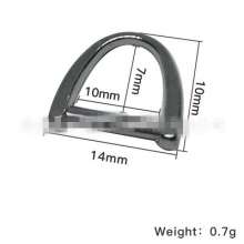 Metal 3 points D-shaped buckle, handbags, luggage, hardware decoration accessories, 10mmD-shaped semicircular D-shaped buckle