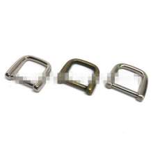 Luggage hardware, handbag accessories, zinc alloy D buckle, multi-specification die-casting D-shaped semi-circular ring buckle, metal D-shaped buckle